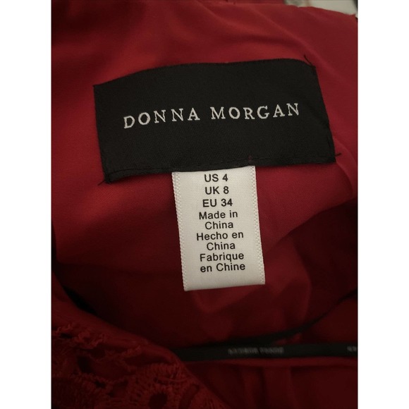 New Donna Morgan Renata Chemical Lace Midi Dress - Picture 3 of 4